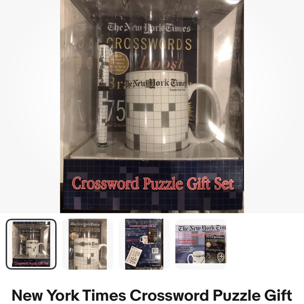 New York Times Crossword Puzzle Gift Set